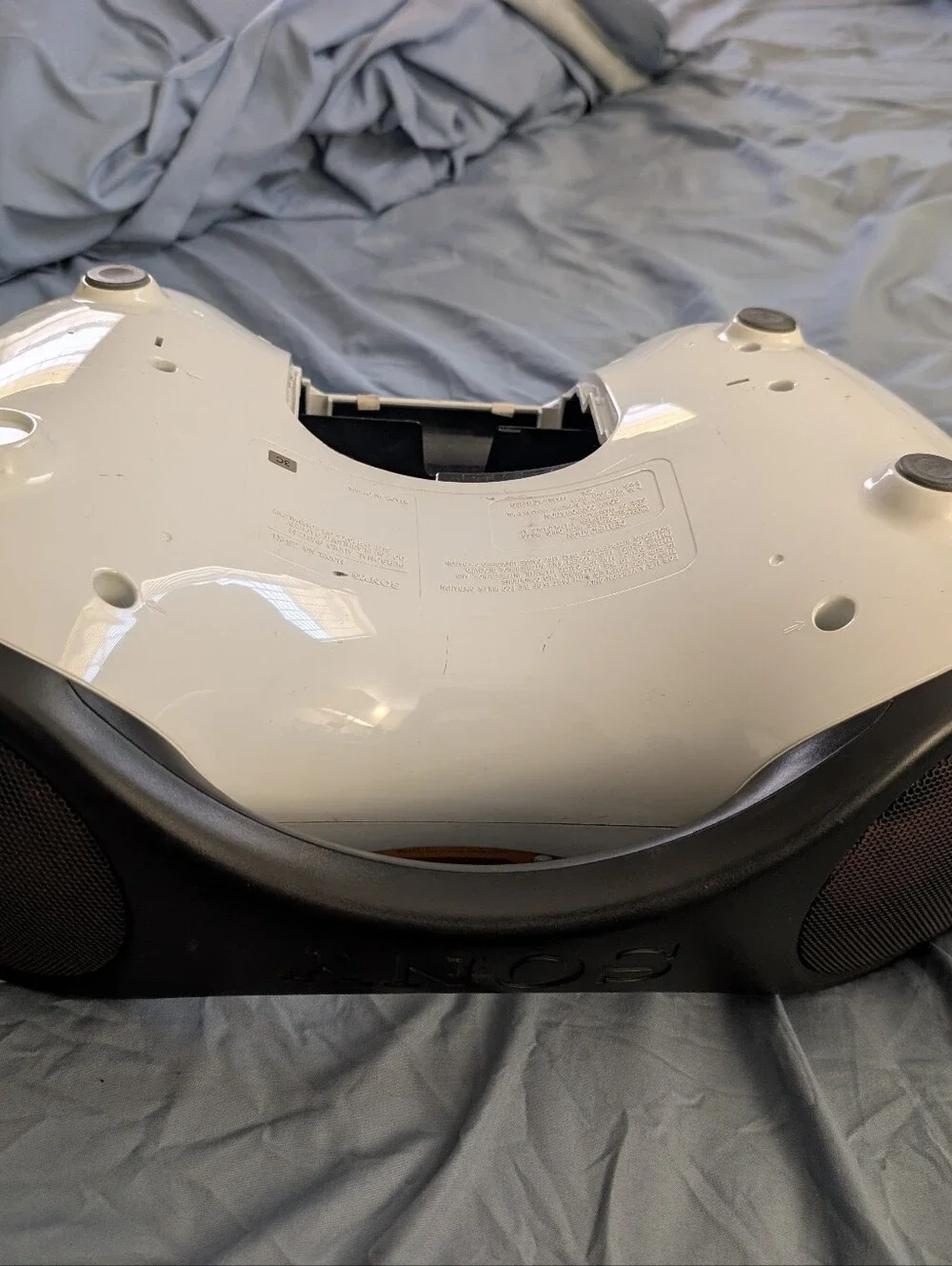 Sony Portable CD Boombox Player - Model ZS-X1 White & Orange